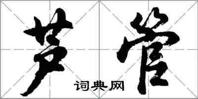 胡问遂芦管行书怎么写