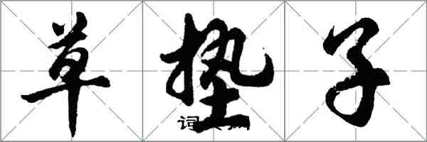 胡问遂草垫子行书怎么写