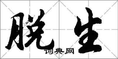 胡问遂脱生行书怎么写