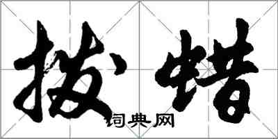 胡问遂拨蜡行书怎么写