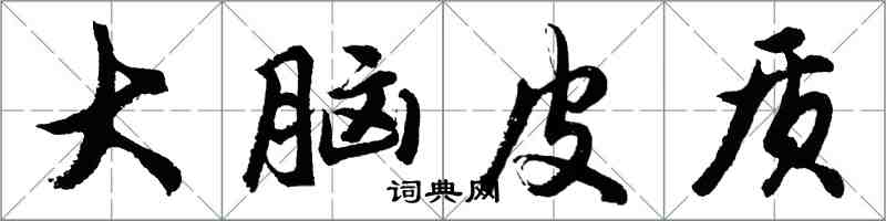 胡问遂大脑皮质行书怎么写