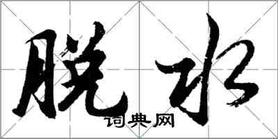 胡问遂脱水行书怎么写