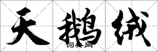 胡问遂天鹅绒行书怎么写