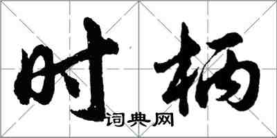 胡问遂时柄行书怎么写