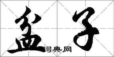 胡问遂盆子行书怎么写