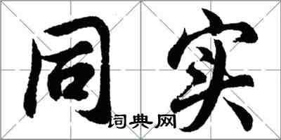 胡问遂同实行书怎么写