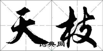 胡问遂天枝行书怎么写