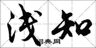 胡问遂浅知行书怎么写