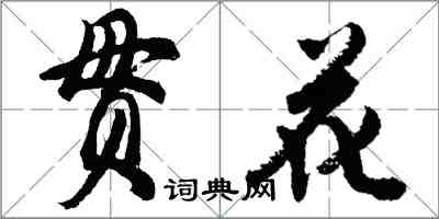 胡问遂贯花行书怎么写