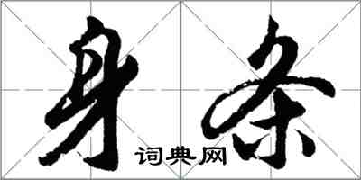 胡问遂身条行书怎么写