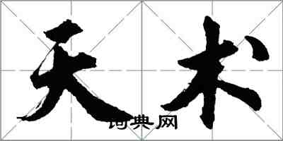 胡问遂天术行书怎么写