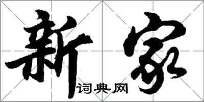 胡问遂新家行书怎么写