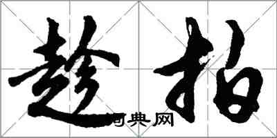 胡问遂趁拍行书怎么写