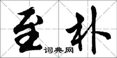 胡问遂至朴行书怎么写