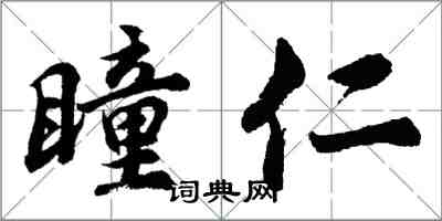 胡问遂瞳仁行书怎么写