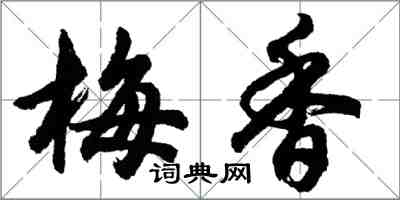 胡问遂梅香行书怎么写