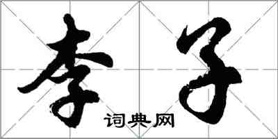 胡问遂李子行书怎么写