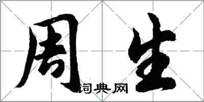 胡问遂周生行书怎么写