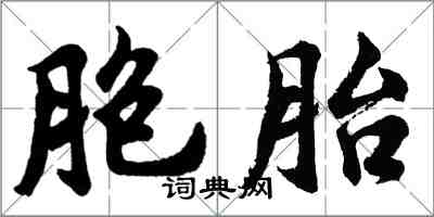 胡问遂胞胎行书怎么写