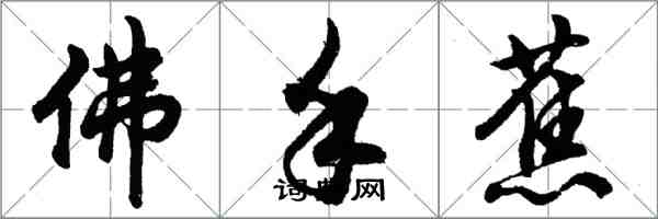 胡问遂佛手蕉行书怎么写