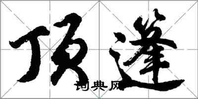 胡问遂顶篷行书怎么写