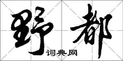 胡问遂野都行书怎么写