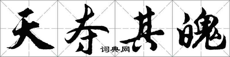 胡问遂天夺其魄行书怎么写