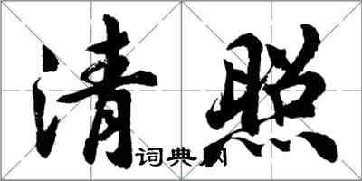 胡问遂清照行书怎么写