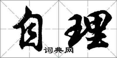 胡问遂自理行书怎么写