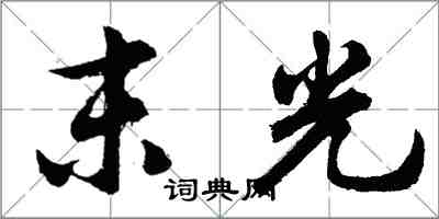 胡问遂末光行书怎么写