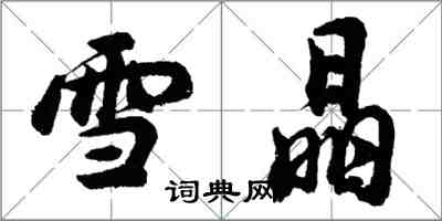 胡问遂雪晶行书怎么写