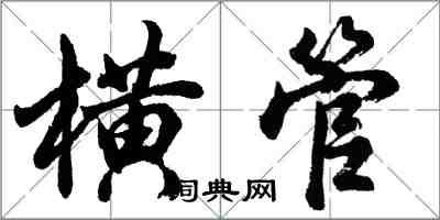 胡问遂横管行书怎么写