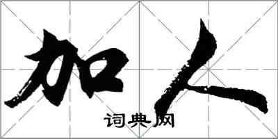 胡问遂加人行书怎么写