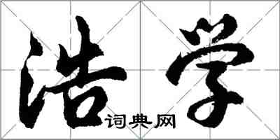 胡问遂浩学行书怎么写