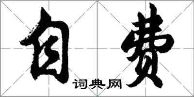 胡问遂自费行书怎么写