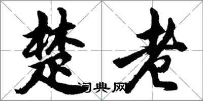 胡问遂楚老行书怎么写