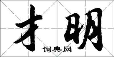 胡问遂才明行书怎么写