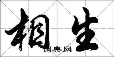 胡问遂相生行书怎么写