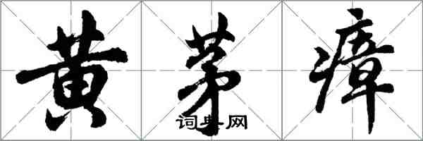 胡问遂黄茅瘴行书怎么写