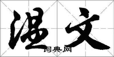 胡问遂温文行书怎么写