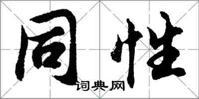 胡问遂同性行书怎么写