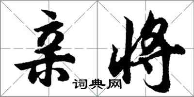 胡问遂亲将行书怎么写