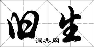 胡问遂旧生行书怎么写