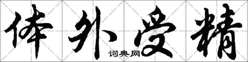 胡问遂体外受精行书怎么写