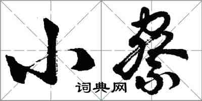 胡问遂小察行书怎么写