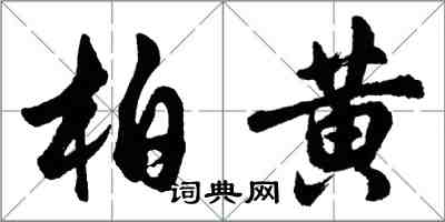 胡问遂柏黄行书怎么写