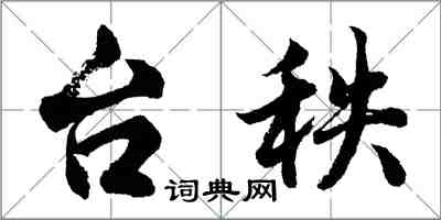 胡问遂台秩行书怎么写