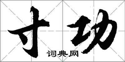 胡问遂寸功行书怎么写