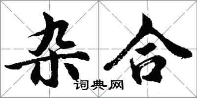 胡问遂杂合行书怎么写