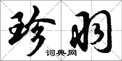 胡问遂珍羽行书怎么写